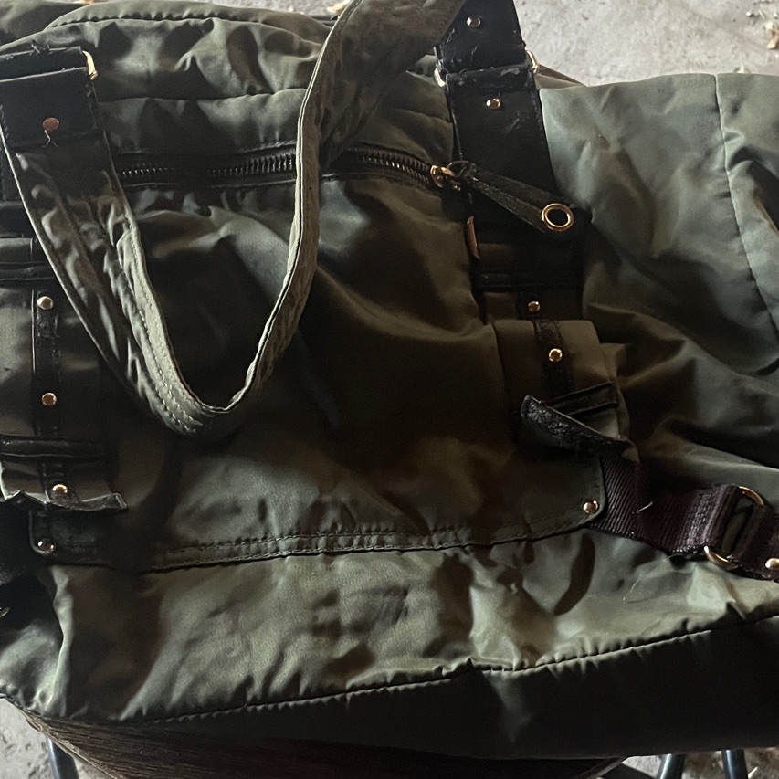 Olive Green Tote Bag
